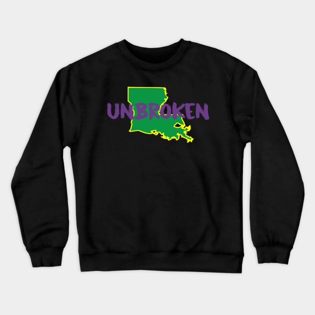 Unbroken Mardi Gras Crewneck Sweatshirt by Gsweathers